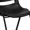 Flash Furniture Black Stack Chair-Black Frame,PK5 5-RUT-14-PDR-BLACK-GG
