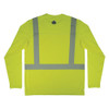 Ergodyne Hi-Vis Long Sleeve Cooling Sun Shirt, Polyester-Spandex, Lime, M 6688