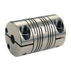 Ruland Coupling,6 Beam Clamp,Bore 1/2 x 1/2 In FCR20-8-8-SS