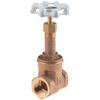 Milwaukee Valve Gate Valve,1-1/4 In.,Bronze UP148 1 1/4