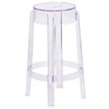 Flash Furniture Transparent Stool,25.75"H FH-118-APC1-GG