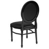 Flash Furniture Tufted Black Dining Chair,PK2 2-LE-B-B-T-MON-GG