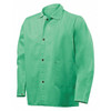Steiner Welding Jacket, 30 in L, Cotton, Snaps, Green 2XL 1030-2X