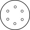 Norton Abrasives PSA Sanding Disc Roll,6 in Dia,P150 G 66261131512