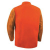 Welding Jacket, 2XL, 9 oz Cotton with Cowhide Sleeves, Snaps Closure  1250-2X