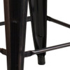 24" High Backless Black-Gold Counter Height Stool  CH-31320-24-BQ-GG