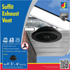 Dundas Jafine Adjustable Black Soffit Exhaust Vent SEVBLKZW
