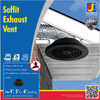 Dundas Jafine Adjustable Black Soffit Exhaust Vent SEVBLKZW