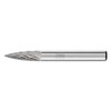Pferd Tools Carbide Bur,SCTI SG-1,1/4",Double Cut 24782