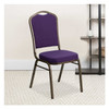 Flash Furniture Purple Fabric Banquet Chair,PK4 4-FD-C01-PUR-GV-GG