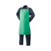 Flame Resistant Cotton Bib Apron, Cotton, 9 oz, 36 in Length, Green, Universal
