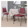 Flash Furniture Burgundy Vinyl Banquet Chair,PK4 4-FD-BHF-2-BY-VYL-GG