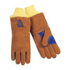 Welding Gloves, Knit Cuff, Wing Thumb, Premium Cowhide, L, 1 PR