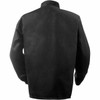 Welding Jacket, Carbonized Fiber, 10 oz, 30 in Length, Snaps Closure, 2 Pockets, Black, M