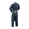Flame Resistant Cotton Bib Apron, Cotton, 9 oz, 40 in Length, Green, Universal  10326