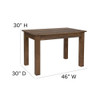 Flash Furniture Farm Table,4 Chair Cushions Set,46"x30" XA-FARM-17-GG