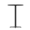 Round Laminate Table Top, Laminate Top, Wood Grain  XU-RD-36-BLKTB-T3030B-GG