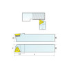 Hhip Ser0500F16 External Indexable Threading Tool Holder 2301-0500