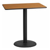 Rectangle Natural Laminate Table, Laminate Top, Wood Grain