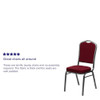 Hercules Banquet Chair, 17-1-4 in W 20-1-4" L 38" H, Fabric Seat  FD-C01-SILVERVEIN-3169-GG