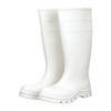 Men's Talon Trax Rubber Boot, Plain Toe, 15" Height, White, 6, PR