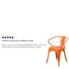 Contemporary Chair, 21-1-2 in W 19" L 27-3-4" H, Integrated  CH-31270-OR-GG