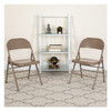 Flash Furniture Beige Metal Folding Chair,PK2 2-HF3-MC-309AS-BGE-GG
