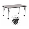 Rectangle Activity Table, Laminate, Grey