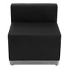 3 pcs. Living Room Set, 25-1-4" to 30-1-2" x 27", Upholstery Color: Black  ZB-803-830-SET-BK-GG