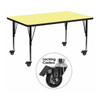 Rectangle Activity Table, Laminate, Yellow