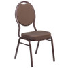 Flash Furniture Brown Fabric Banquet Chair,PK4 4-FD-C04-COPPER-008-T-02-GG