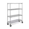 Metro WrShlvng,24x67 7/8x36in,Shlf Cap:150lb CART 4B