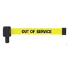 Retractable Belt Barrier, Yellow, 15 ft Length, Out of Service  PL4111