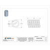 Tanged Helical Insert, Screw-Locking, M8-1.25 Thrd Sz, Nitronic 60, 100 PK  A1084-8EN160