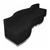 4 pcs. Living Room Set, 25-1/4" to 31-1/2" x 27", Upholstery Color: Black