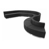 9 pcs. Living Room Set, 25-1/4" to 121-1/2" x 27", Upholstery Color: Black