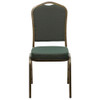 Hercules Banquet Chair, 17-1-4 in W 20-1-4" L 38" H, Fabric Seat  FD-C01-GOLDVEIN-0640-GG