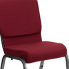 Flash Furniture Fabric Church Chair,Silver Frame,Brgundy XU-CH-60096-BY-SILV-GG