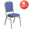 Flash Furniture Blue Fabric Banquet Chair,PK4 4-FD-C01-S-7-GG