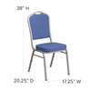 Flash Furniture Blue Fabric Banquet Chair,PK4 4-FD-C01-S-7-GG