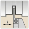 Widia Grooving-Parting Toolholder,WMT,RH 3655908