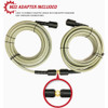 Simpson MorFlex Series 1-4 In. x 25 Ft. 3300 PSI Cold Water Pressure Washer Hose 41107 715314