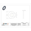 Flat Washer, For Screw Size 1-2" ,Steel Zinc Yellow Finish, 50 PK  U38206.050.0001