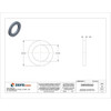 Flat Washer, For Screw Size M12 ,Stainless Steel Plain Finish, 50 PK  M55930.120.0001