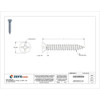 Drywall Screw, #6 x 1 in, Steel, Phillips Drive, 500 PK  U31305.013.0100