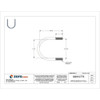 Round U-Bolt, 5-16"-18, 2 1-2 in W, 3 3-16 in H, Zinc Plated Steel  U17243.031.0200