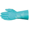 AlphaTec Chemical Resistant Gloves, Nitrile, 12 in L, 14 mil, Green, 11, 1 PR  58-330