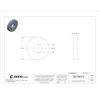 Flat Washer, For Screw Size #10 ,Stainless Steel Plain Finish, 50 PK  U51410.019.0001