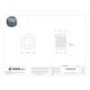 Nylon Insert Lock Nut, 5-8"-11, Steel, Grade 8, Yellow Zinc, 49-64 in Ht, 10 PK  U12450.062.0001