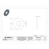 Flat Washer, For Screw Size 5-8" ,Steel Zinc Plated Finish, 25 PK  U38130.062.0001